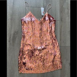 Alice + Olivia Contessa Embellished V Neck Dress